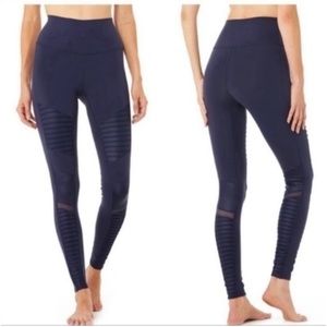 Authentic Alo Yoga Navy Leggings XS Motto